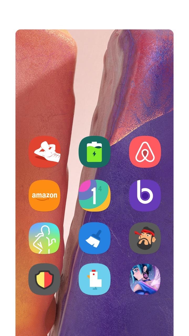 اسکرین شات 3 برنامه Galaxy Note20 Theme/Icon Pack