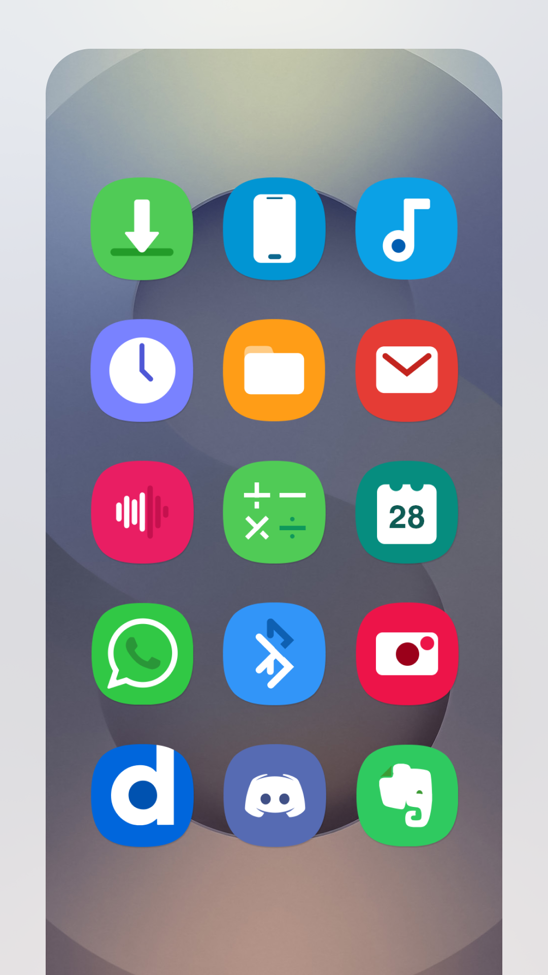 اسکرین شات 2 برنامه Galaxy S25 Theme/Icon Pack