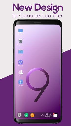 اسکرین شات 3 برنامه S9 Theme For computer Launcher