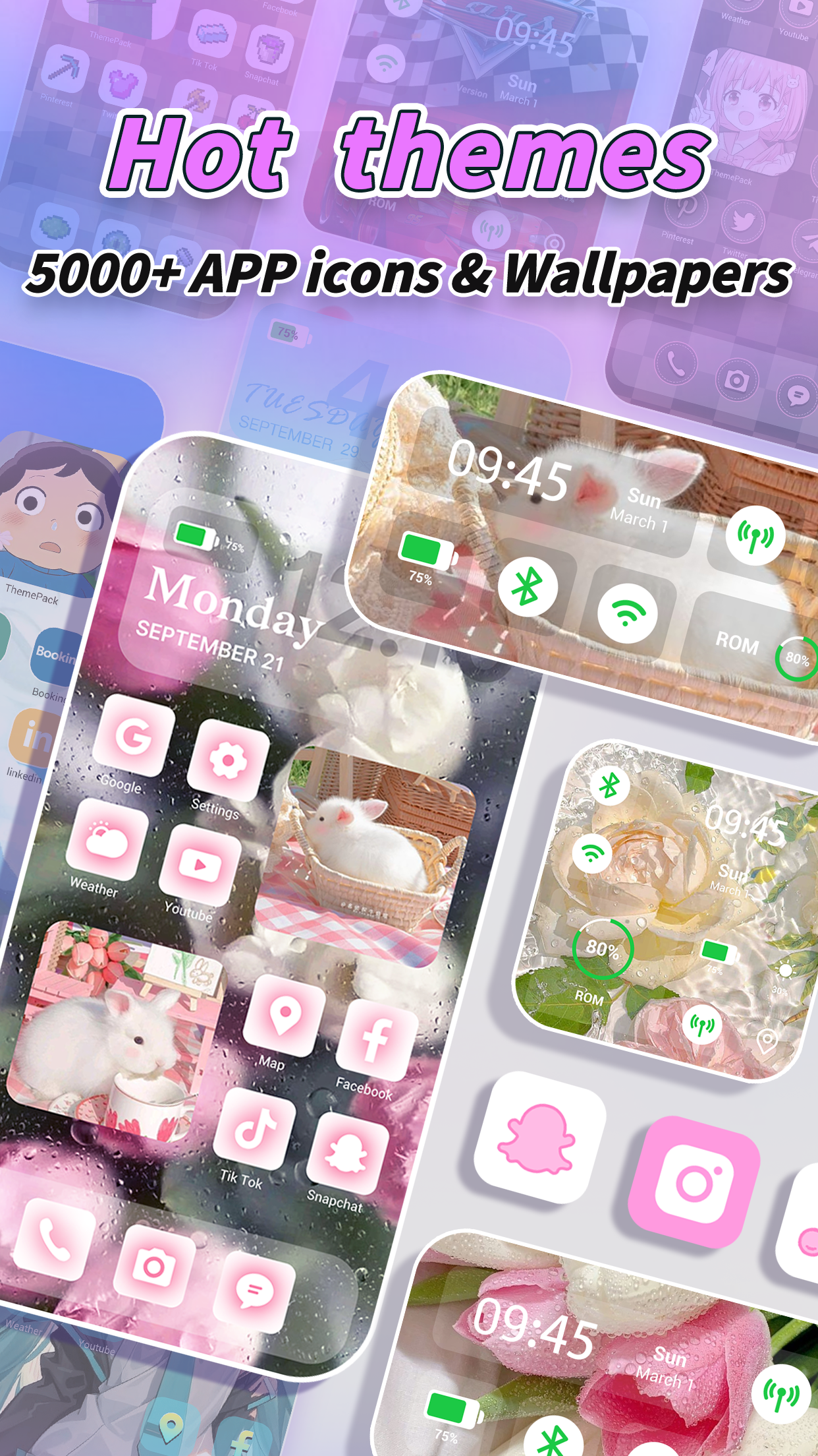 اسکرین شات 1 برنامه Dynamic Dash - Widgets, Themes