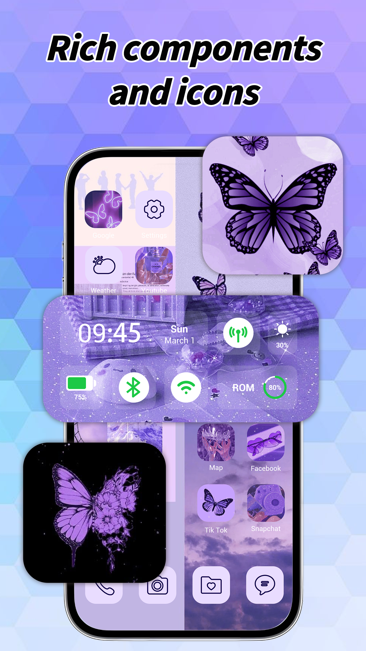 اسکرین شات 5 برنامه Dynamic Dash - Widgets, Themes
