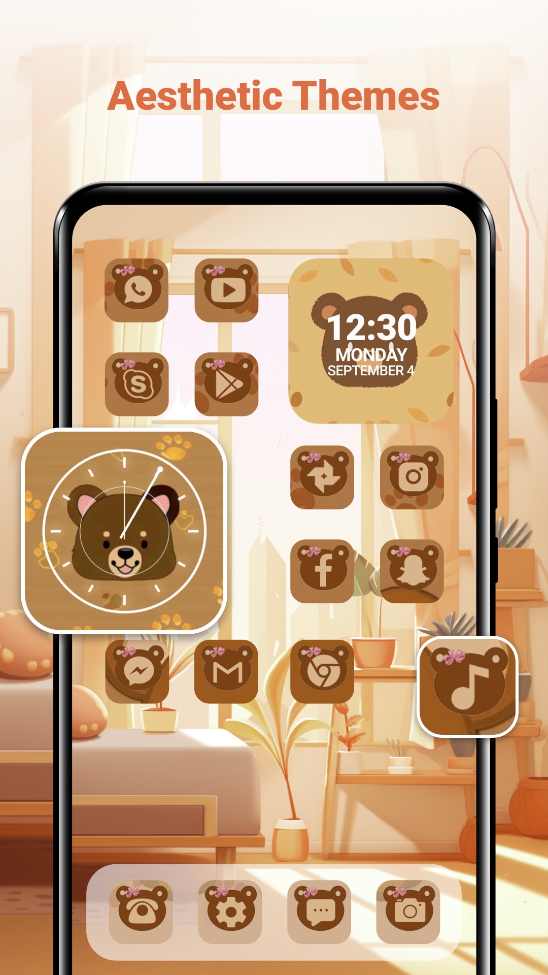 اسکرین شات 1 برنامه Themes-Wallpaper&Icons&Widgets