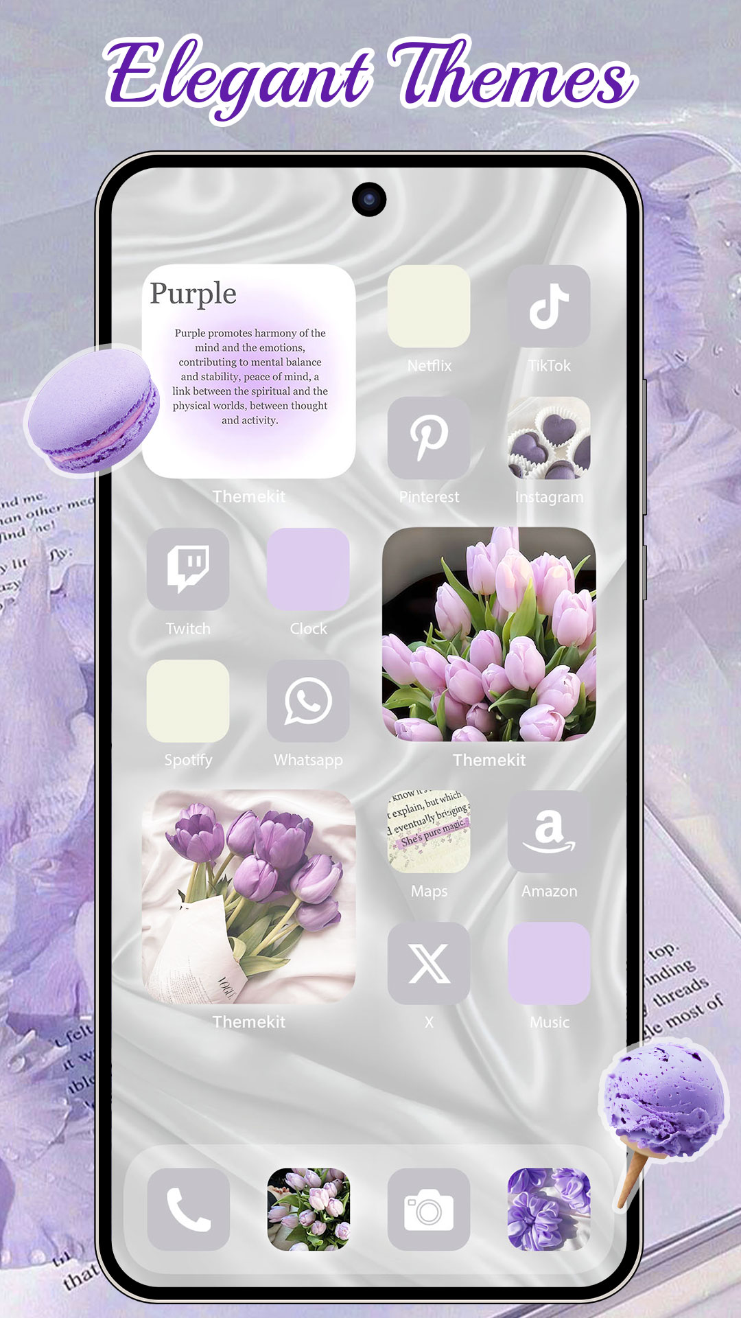 اسکرین شات 2 برنامه ThemeKit - Themes & Widgets