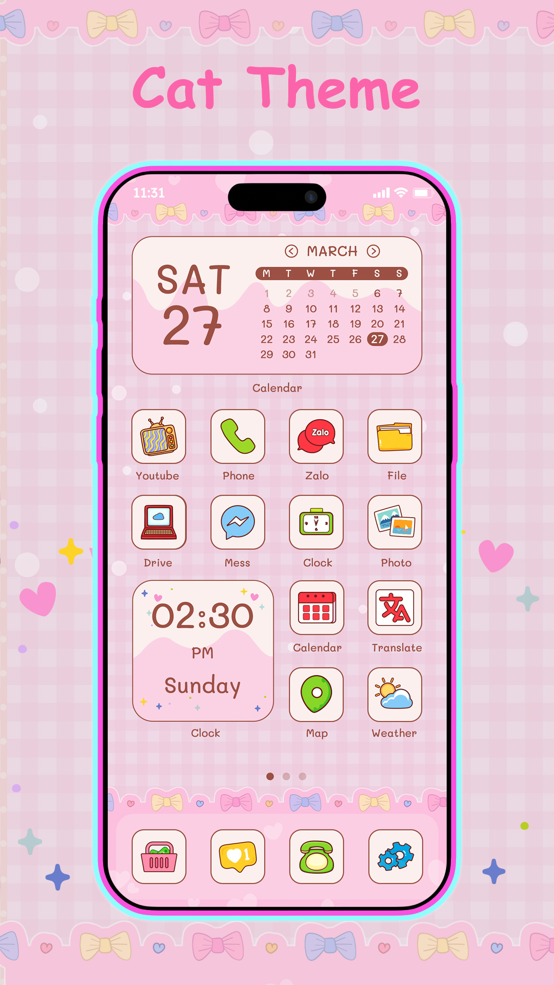 اسکرین شات 6 برنامه BeautyTheme: Icons & Widgets