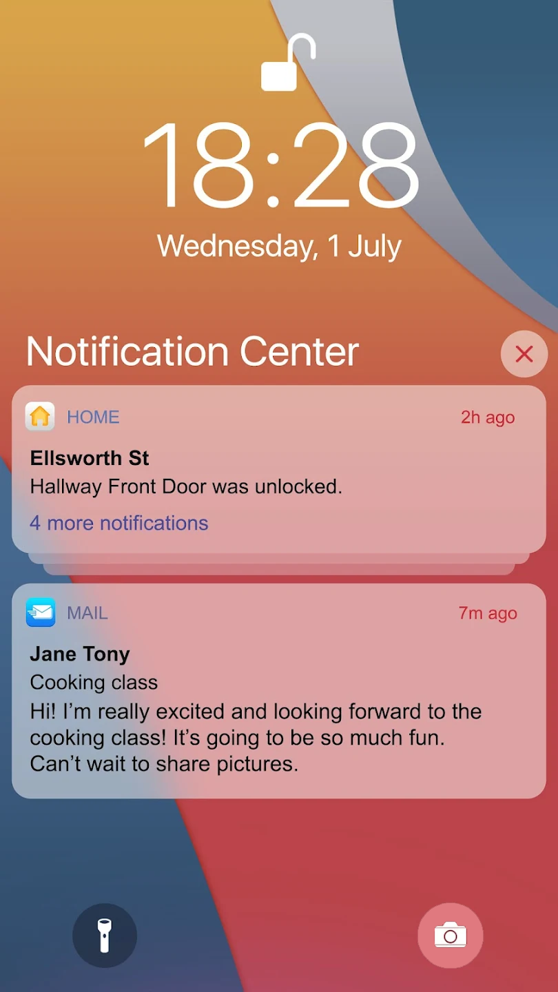 اسکرین شات 2 برنامه iPhone 14 Launcher, iOS 16