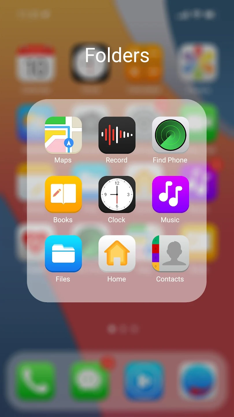 اسکرین شات 4 برنامه iPhone 14 Launcher, iOS 16