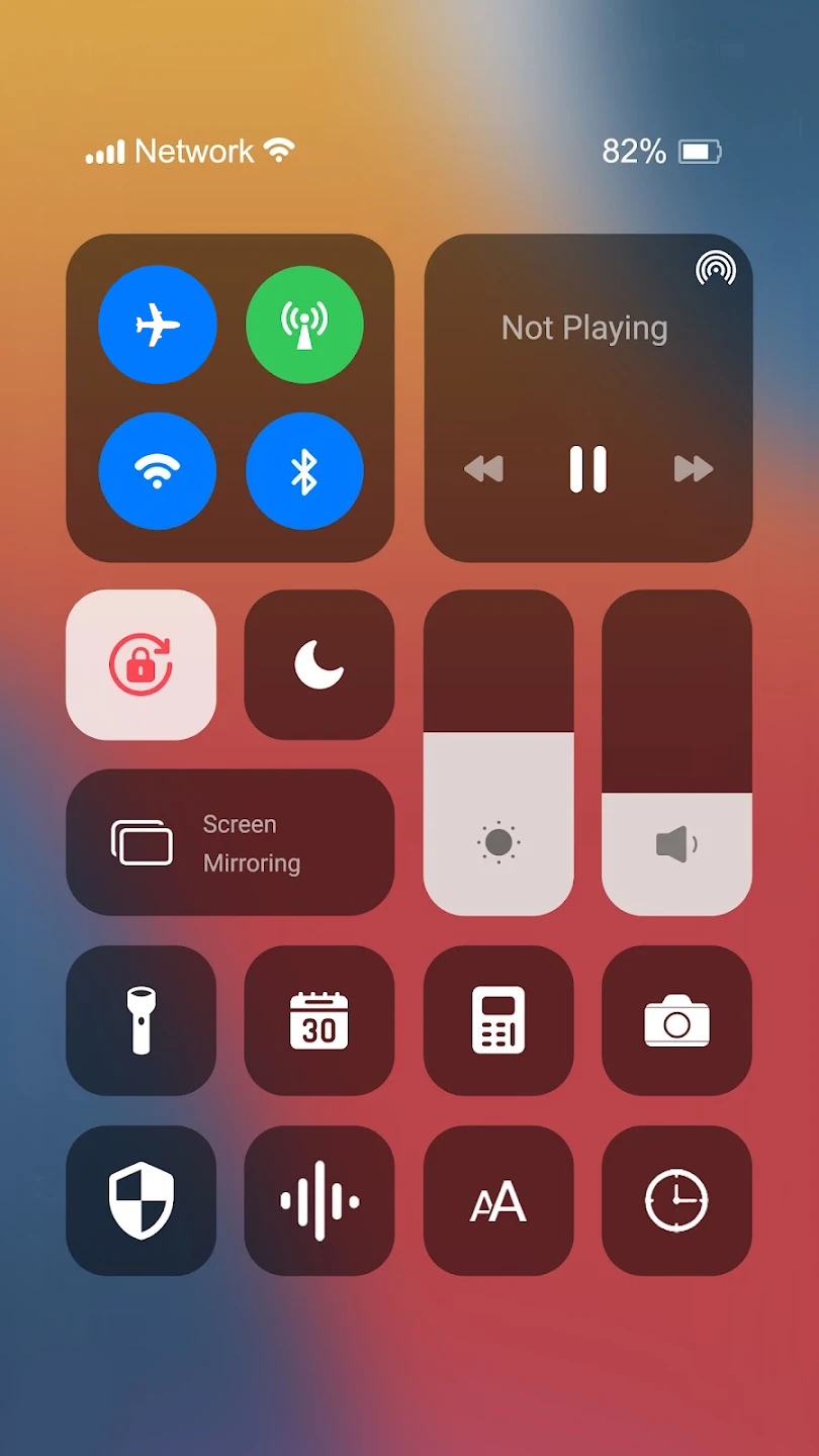 اسکرین شات 1 برنامه iPhone 14 Launcher, iOS 16