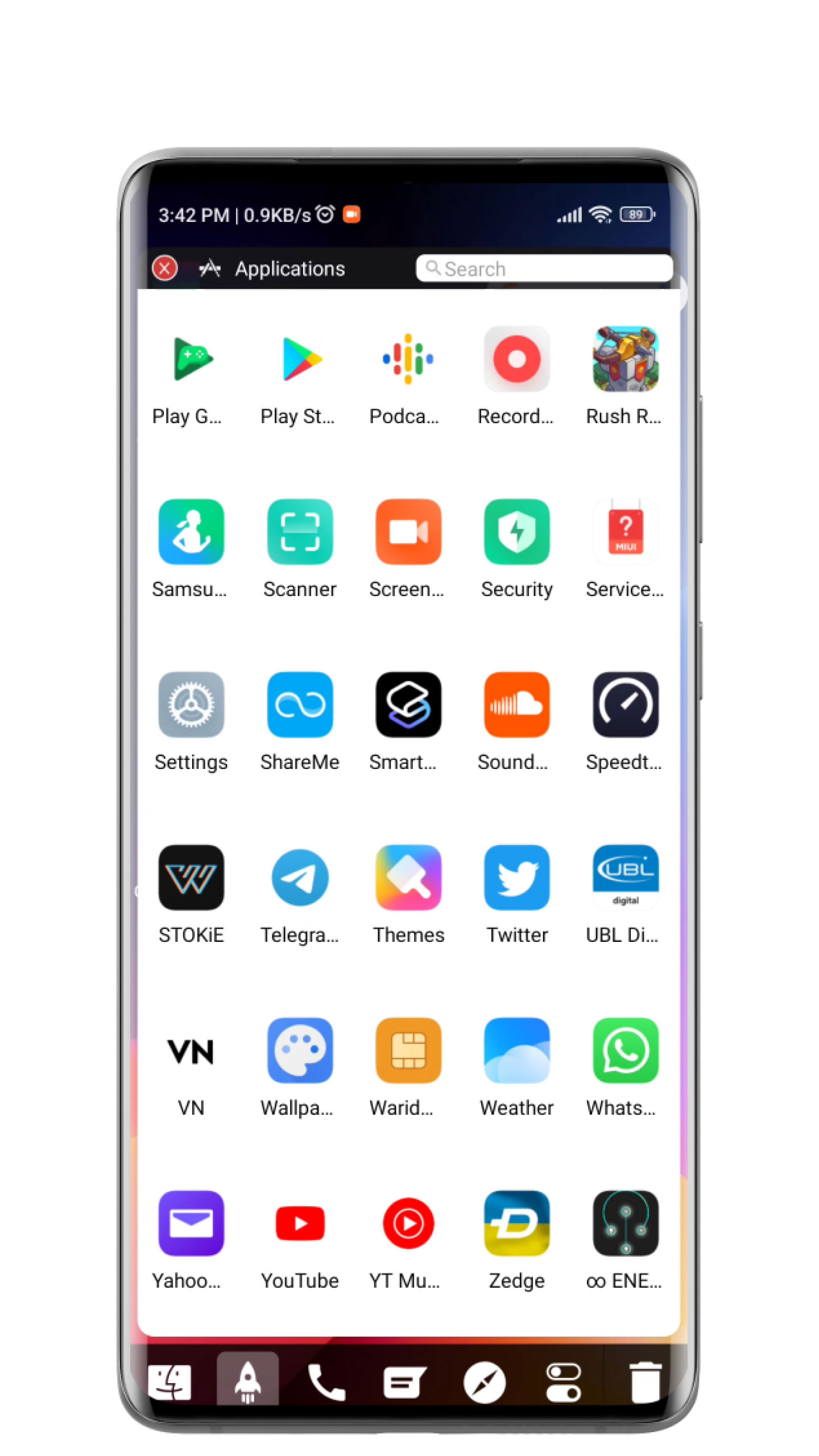 اسکرین شات 2 برنامه Mak Book OS 14 Launcher