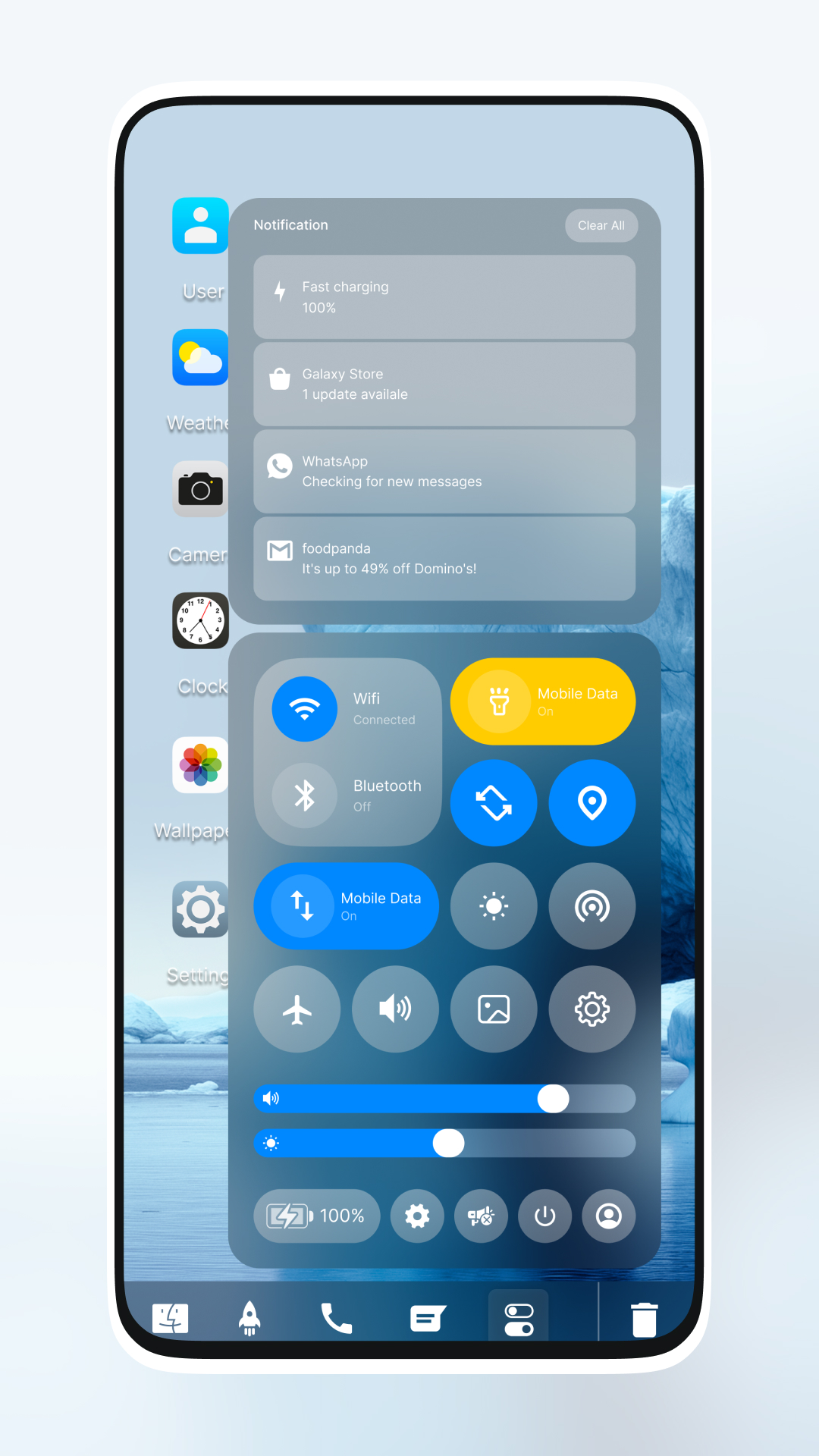 اسکرین شات 7 برنامه Mak Book OS 26 Launcher