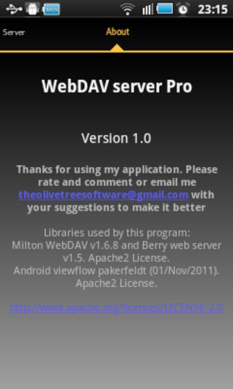 اسکرین شات 4 برنامه WebDAV Server