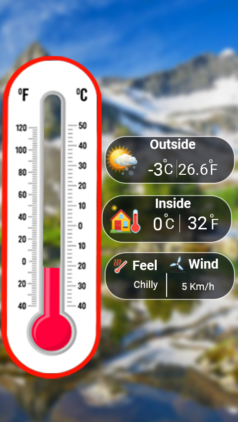 اسکرین شات 3 برنامه Thermometer Room Temperature