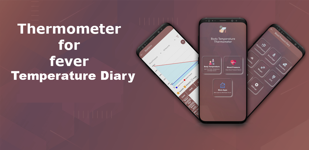 اسکرین شات 1 برنامه Thermometer For Fever Diary
