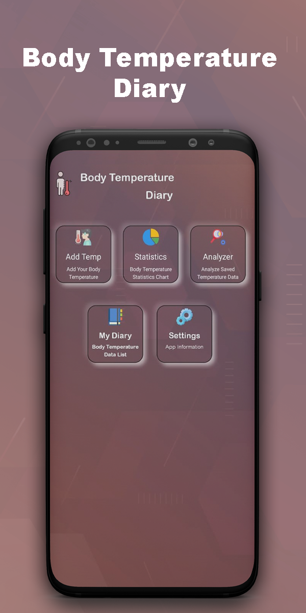اسکرین شات 4 برنامه Thermometer For Fever Diary