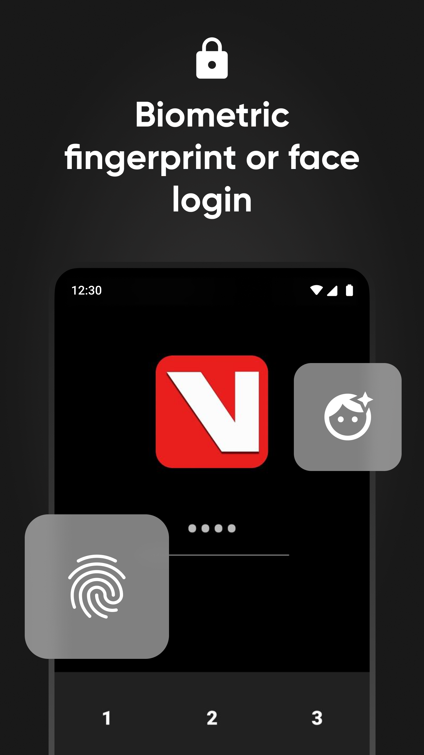 اسکرین شات 3 برنامه Vaulty: Hide Pictures & Videos