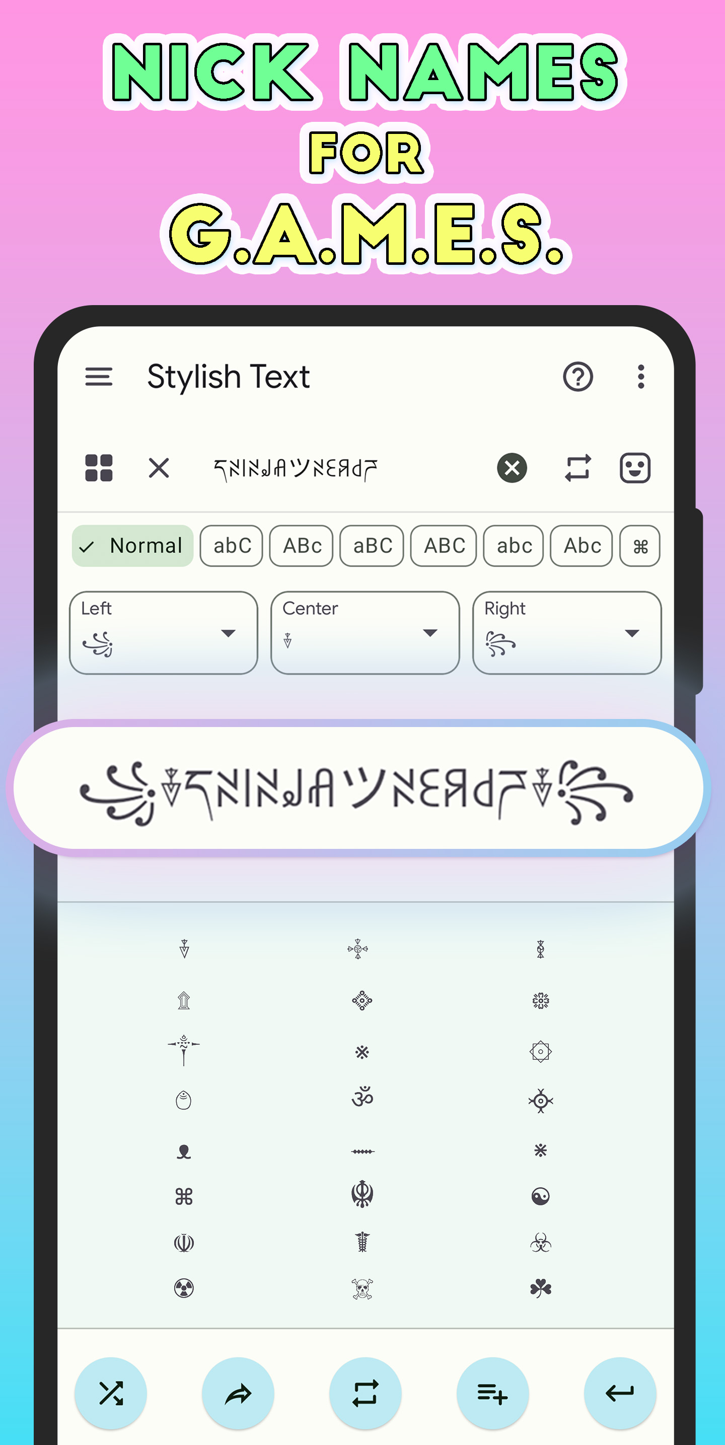 اسکرین شات برنامه Stylish Text - Fonts Keyboard 4