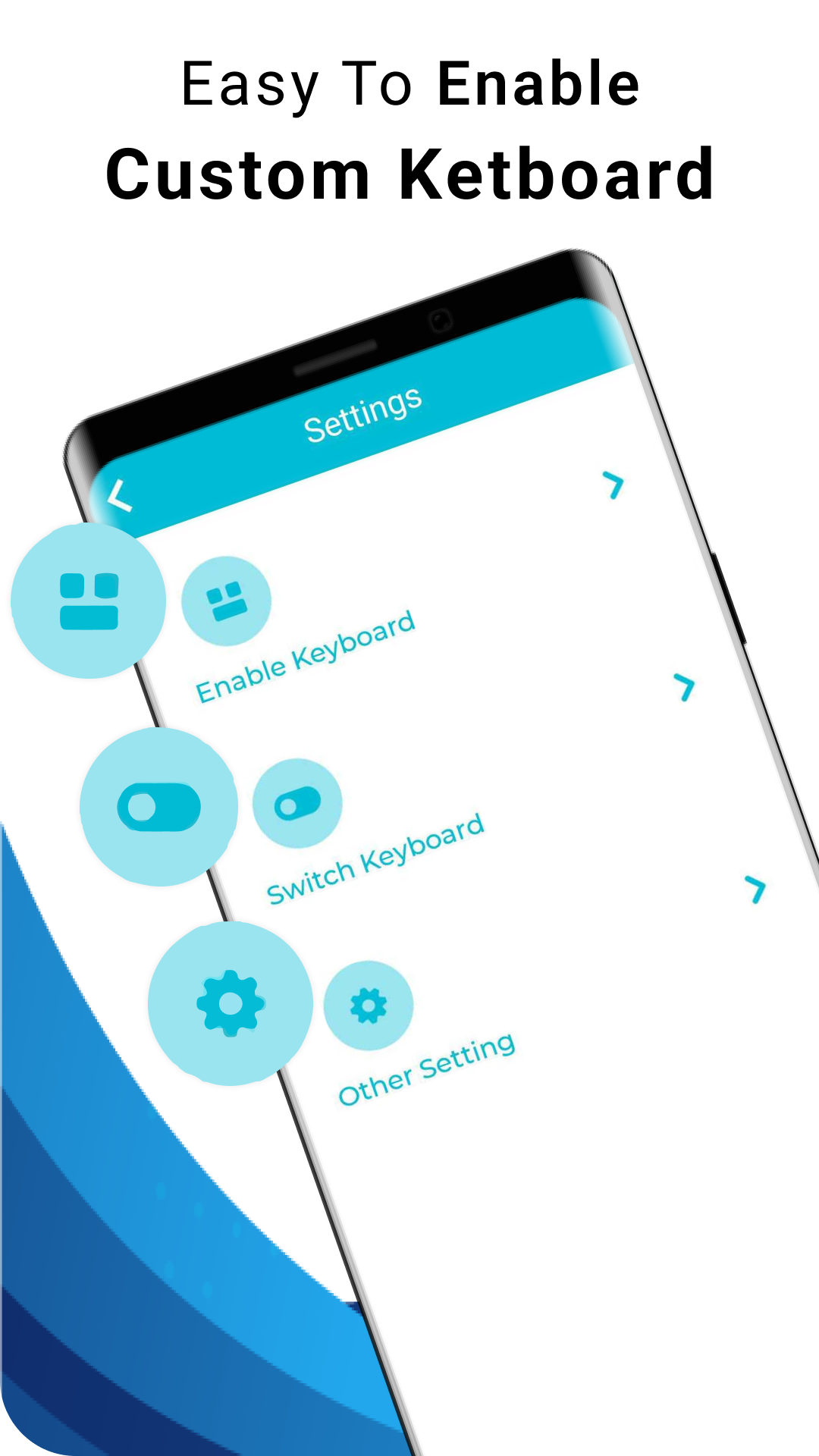 اسکرین شات برنامه Blue Words, Stylish Fonts text 5