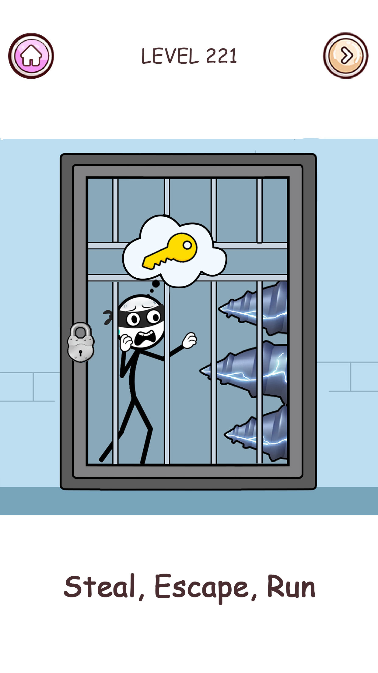 اسکرین شات 4 بازی Stick Robber: Brain Puzzle