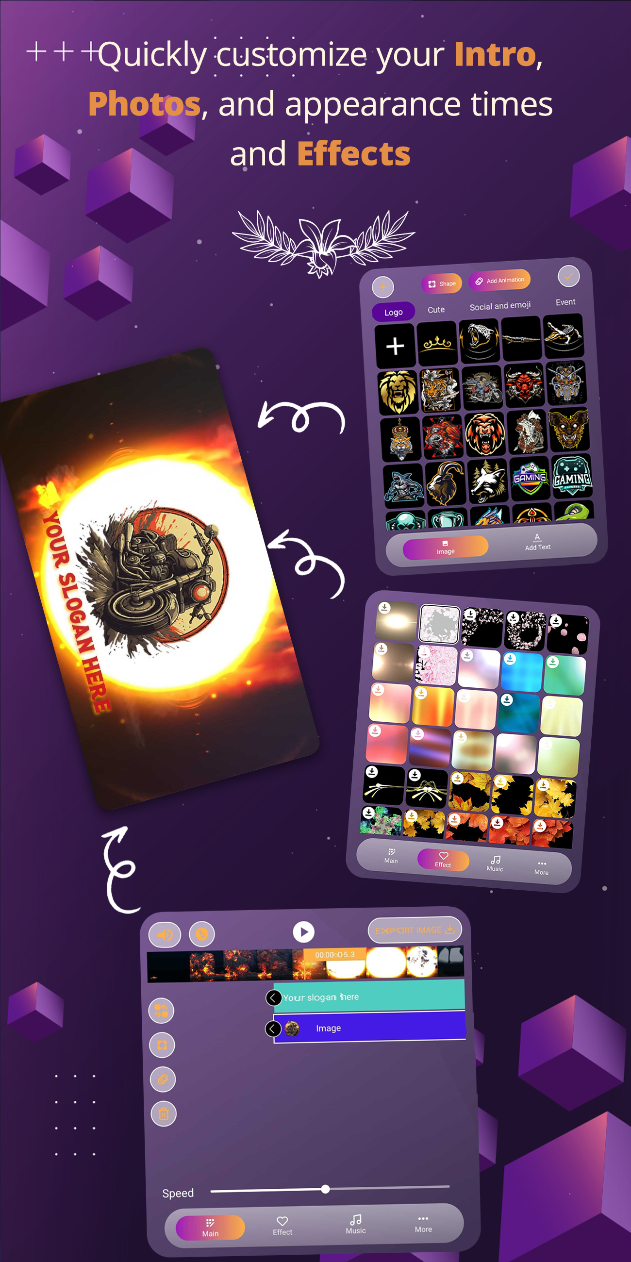 اسکرین شات 5 برنامه Intro video maker