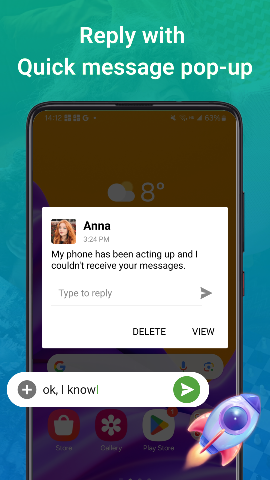 اسکرین شات 6 برنامه Message Cls - SMS Messenger
