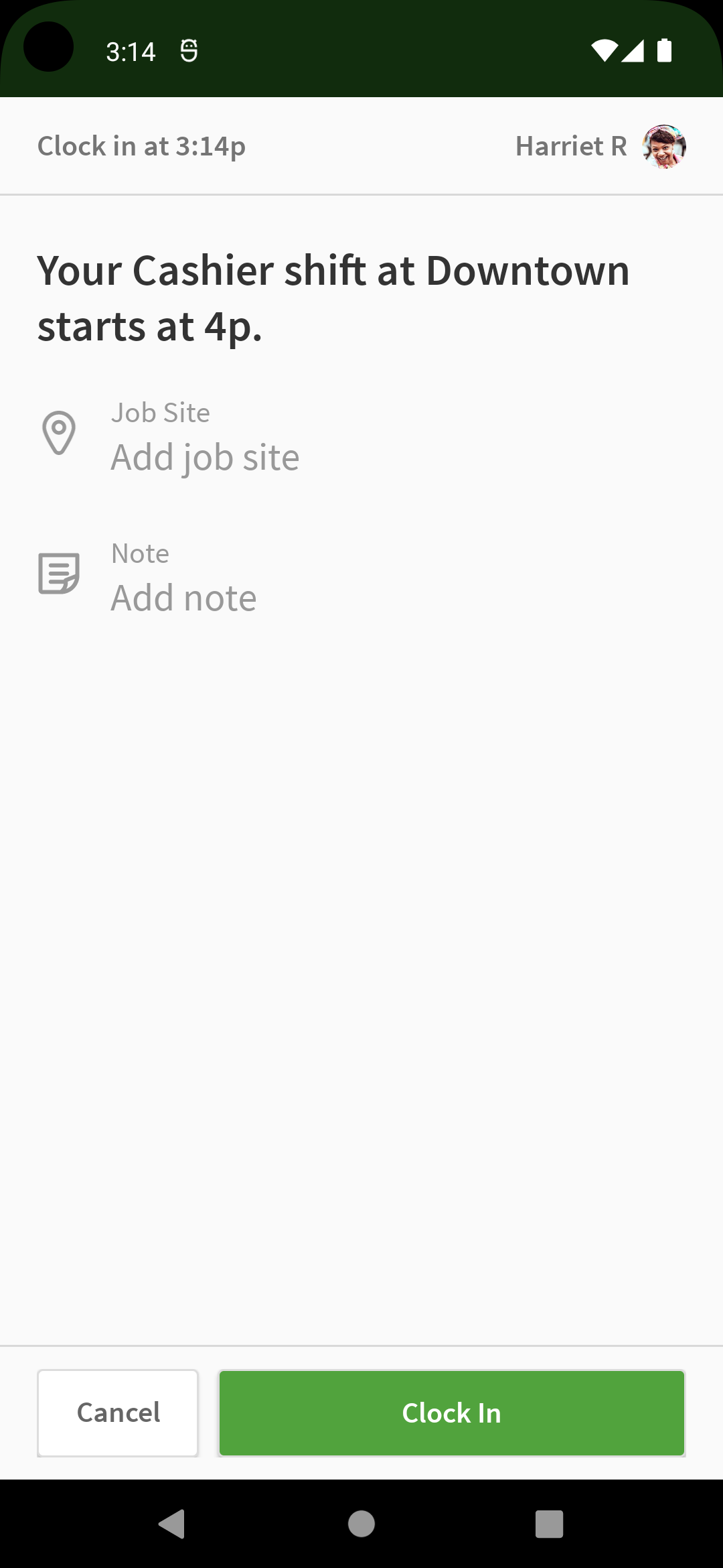 اسکرین شات 3 برنامه Time Clock Terminal