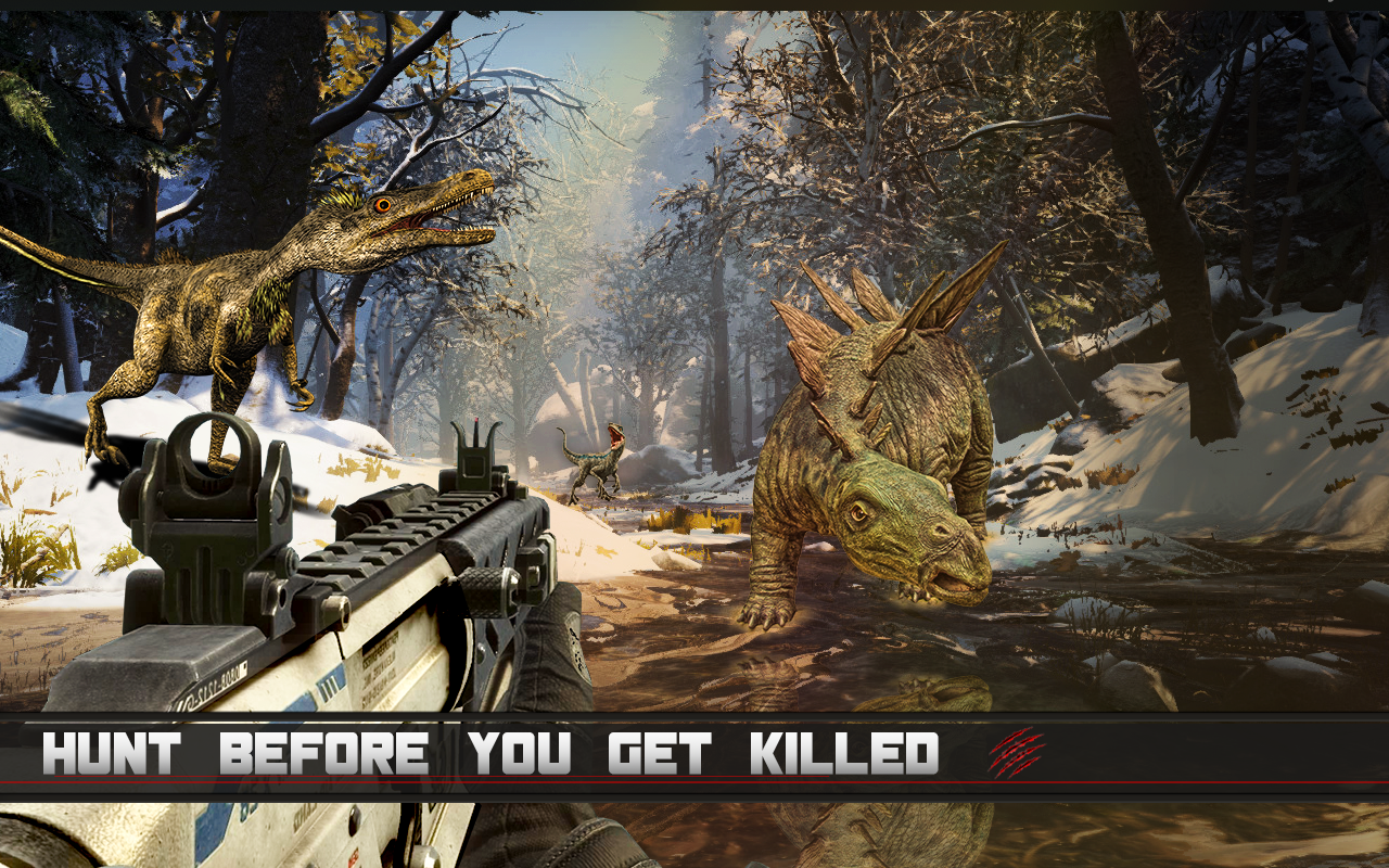 اسکرین شات 3 بازی Dino Hunter Wild Dinosaur Game