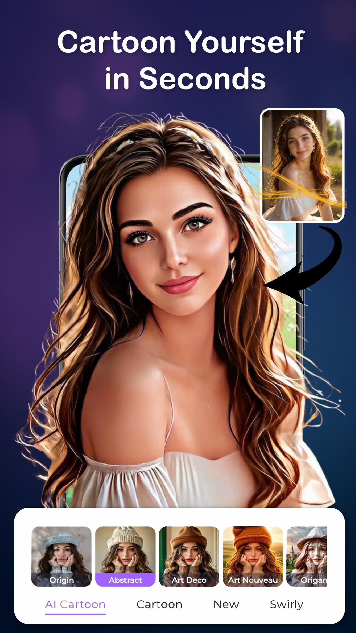 اسکرین شات 3 برنامه Cartoon Photo Editor