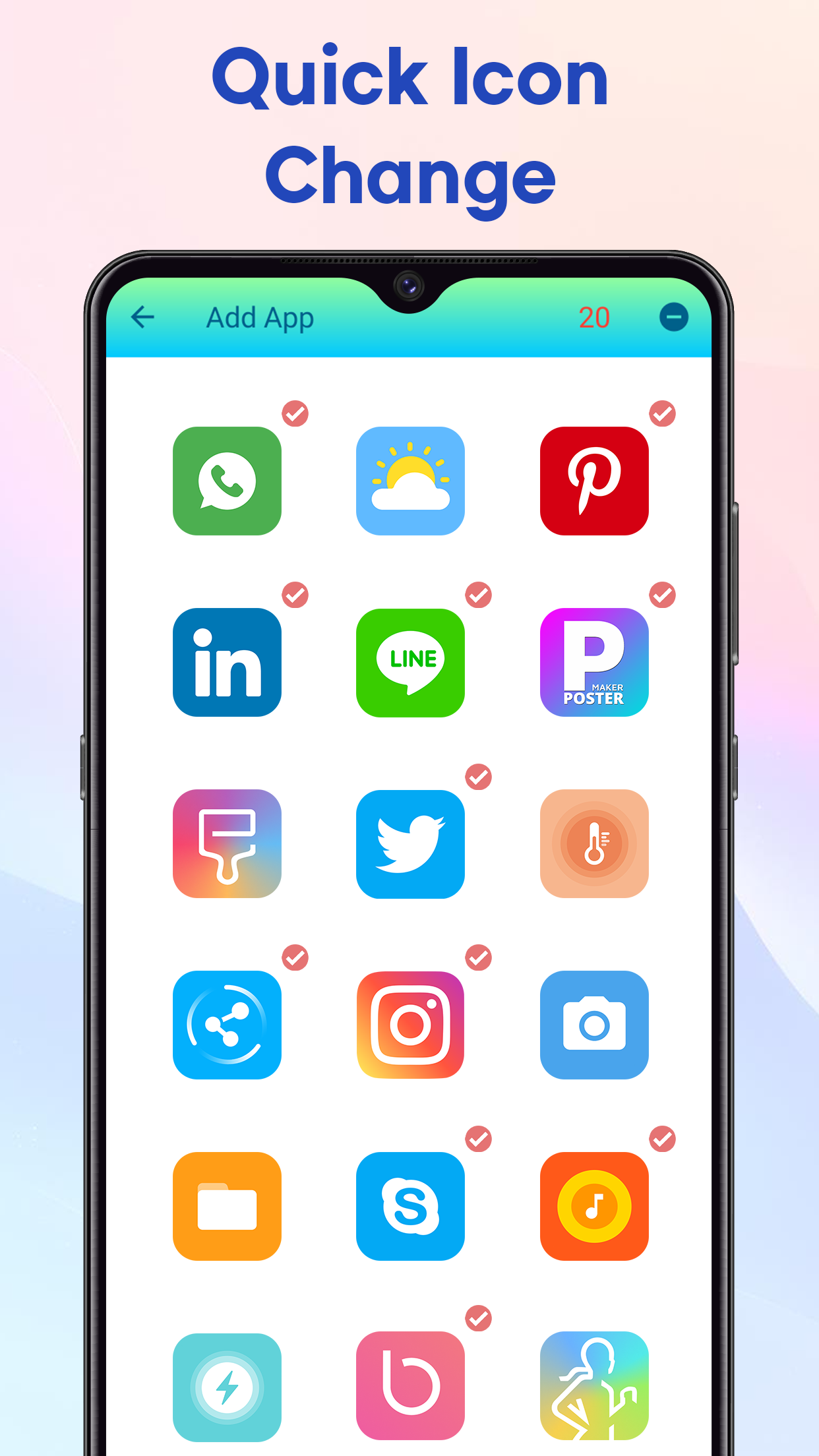 اسکرین شات 3 برنامه Rolling Icon: 3D Wallpaper