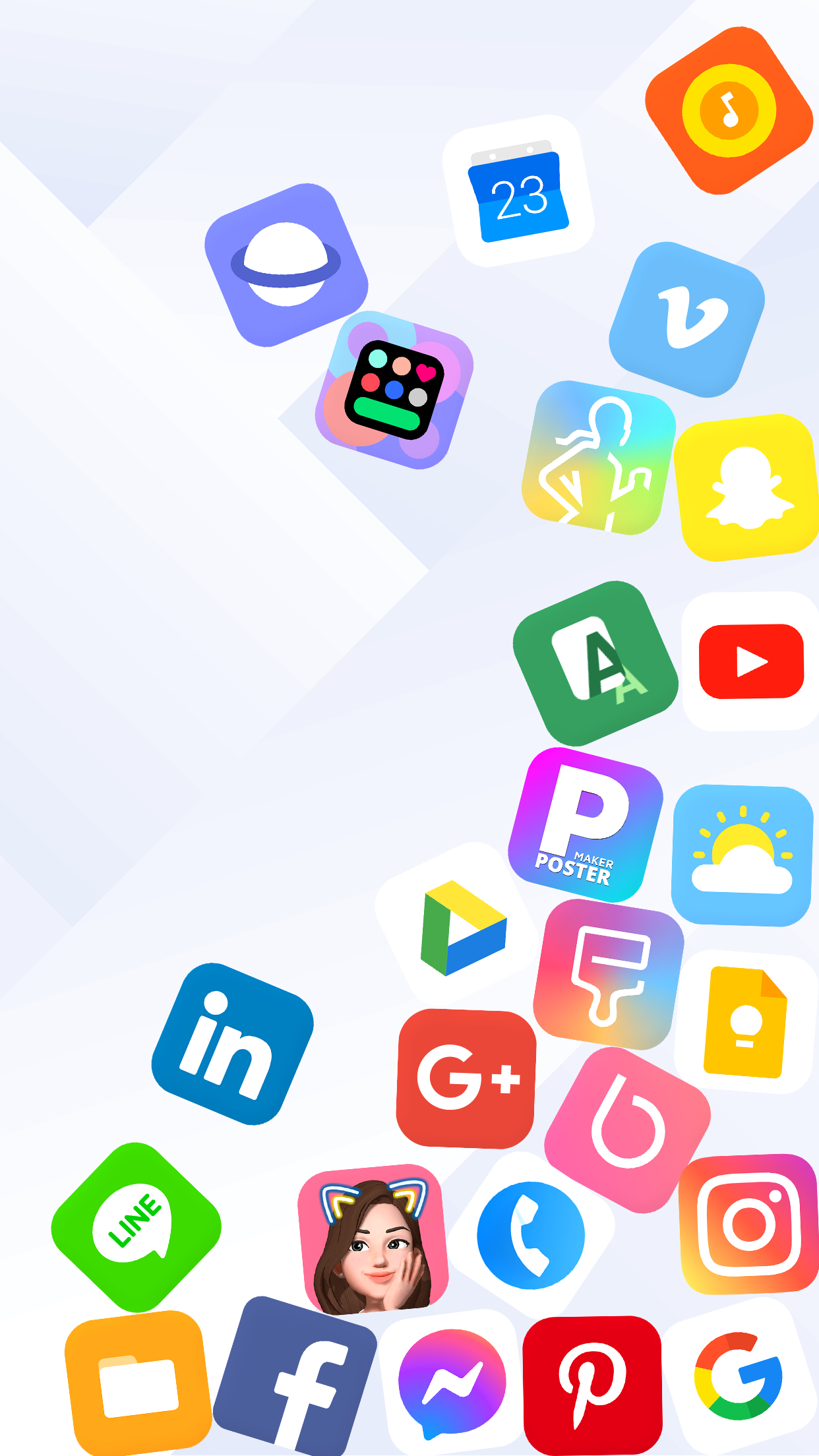 اسکرین شات 7 برنامه Rolling Icon: 3D Wallpaper