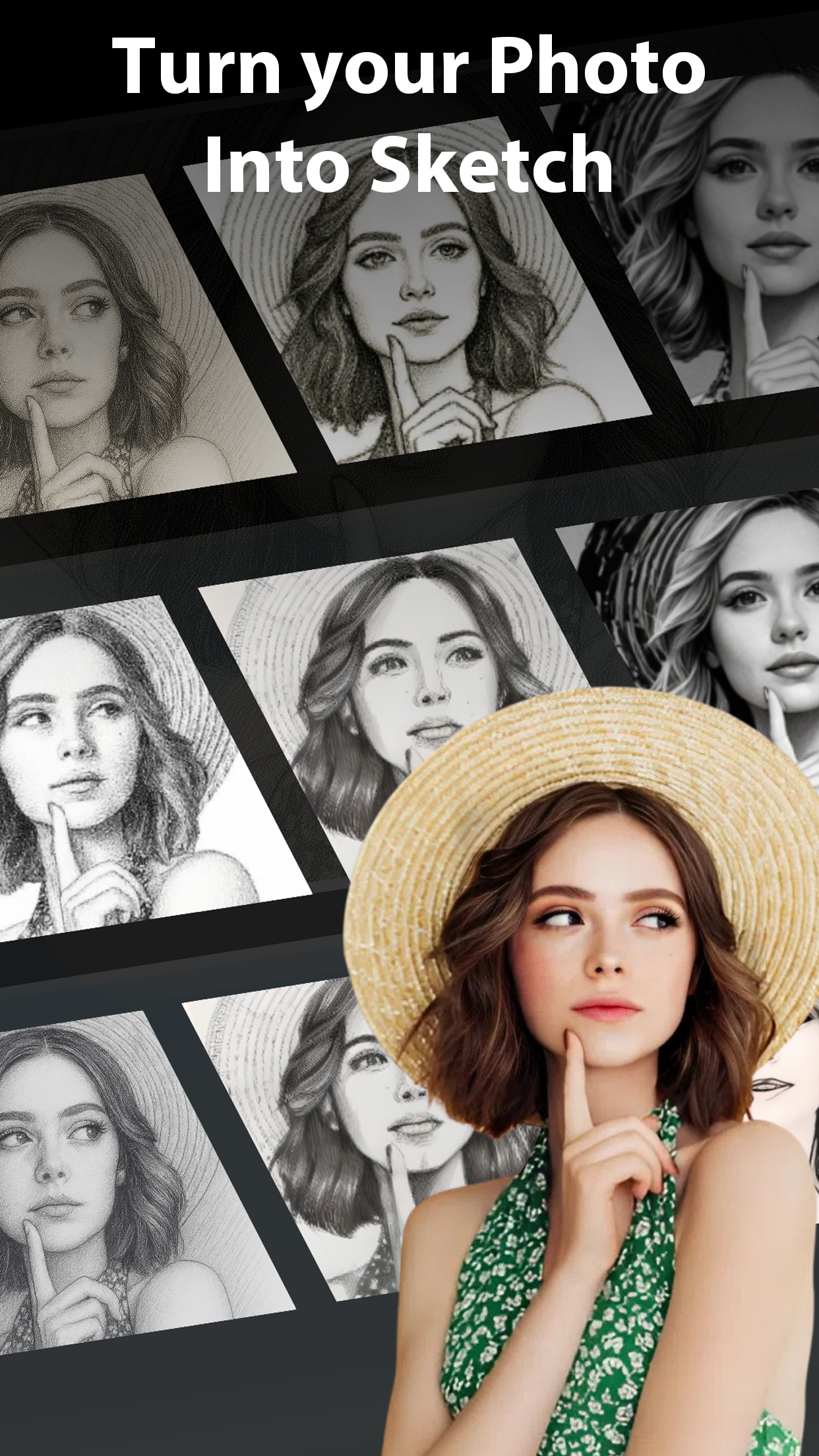 اسکرین شات 2 برنامه Pencil Sketch Photo Editor