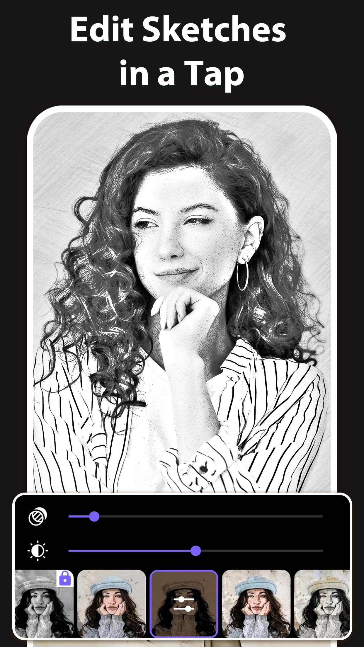 اسکرین شات 3 برنامه Pencil Sketch Photo Editor