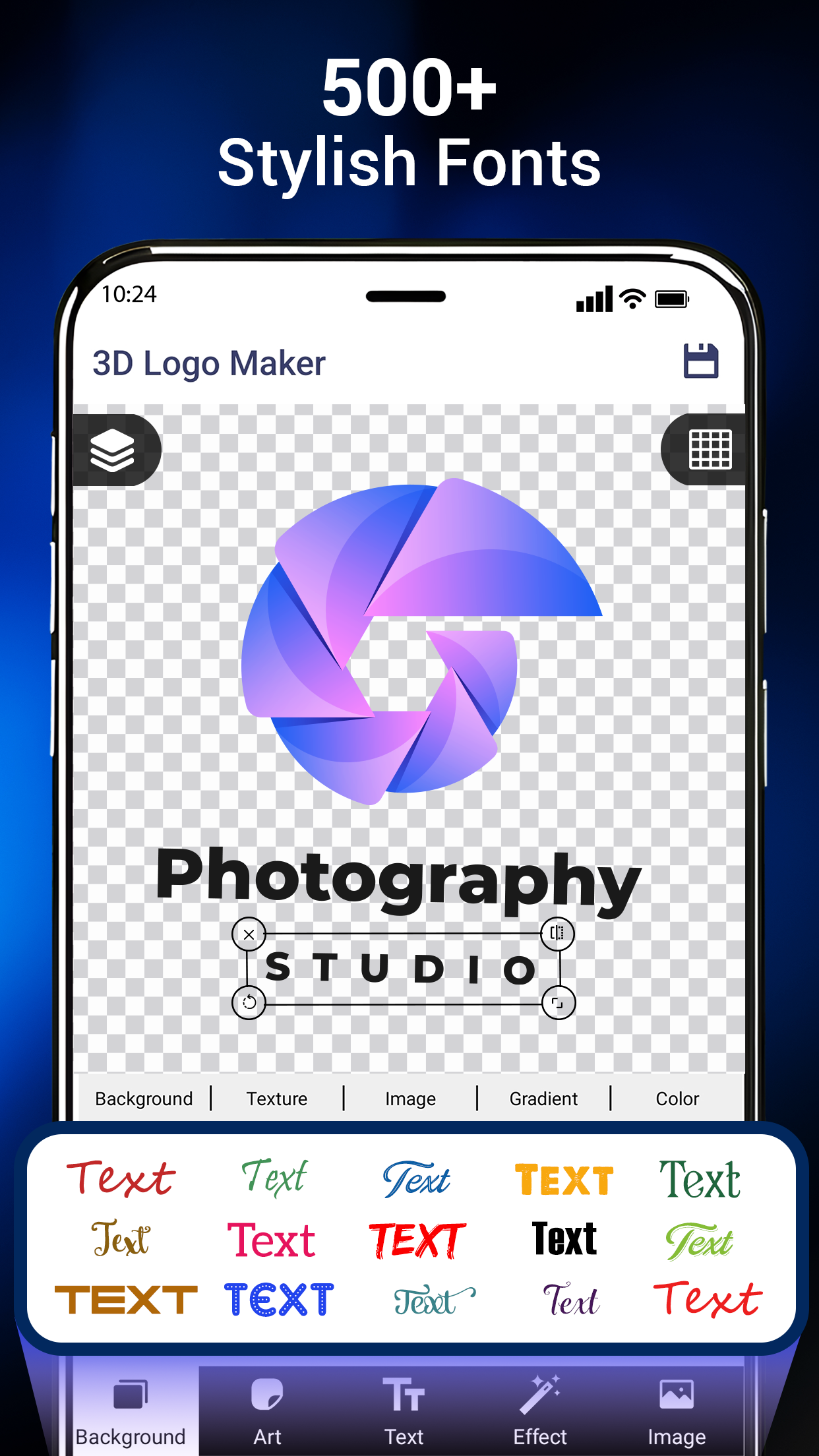 اسکرین شات 7 برنامه 3D Logo Maker and Logo Creator
