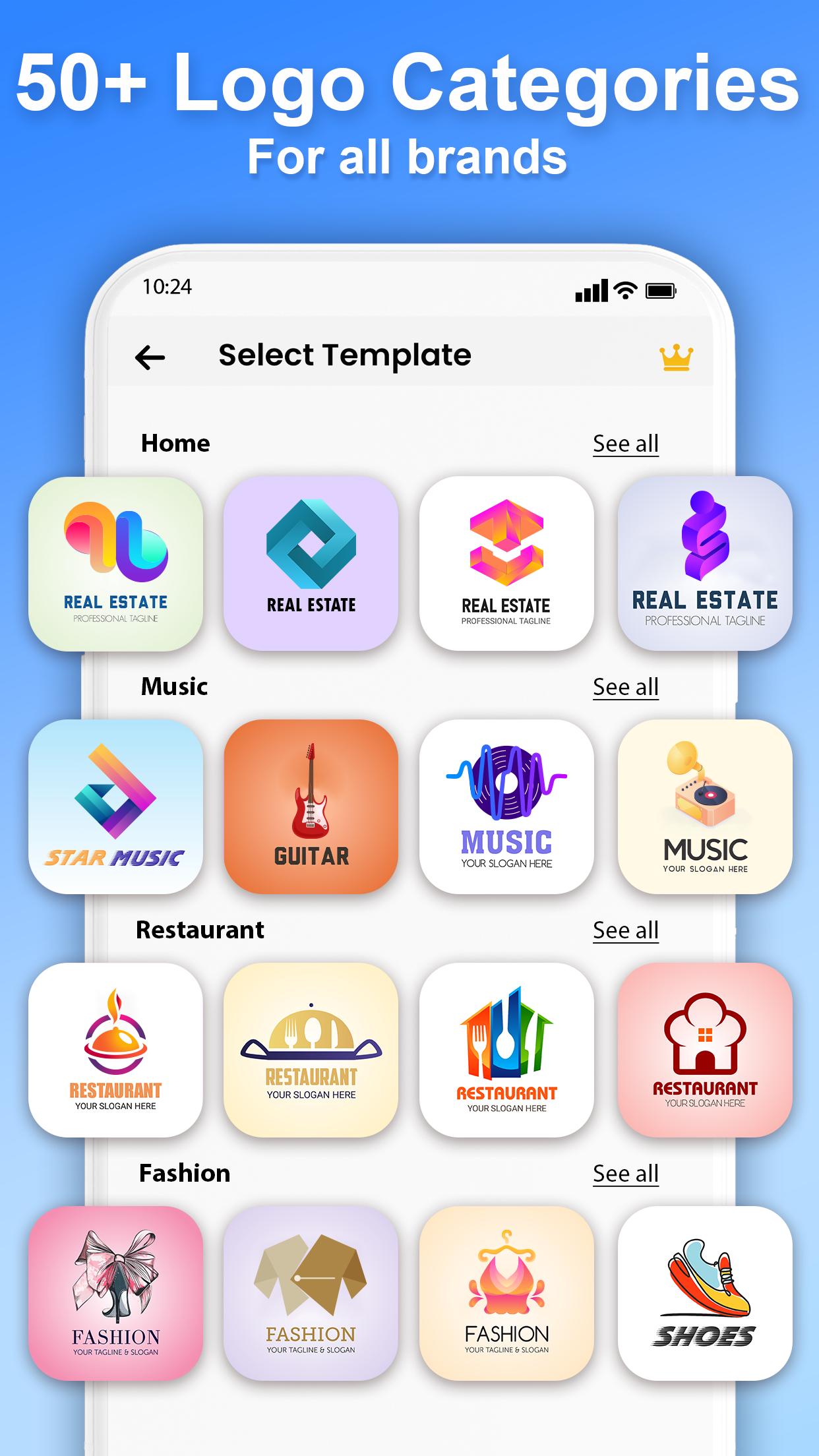 اسکرین شات 2 برنامه 3D Logo Maker and Logo Creator