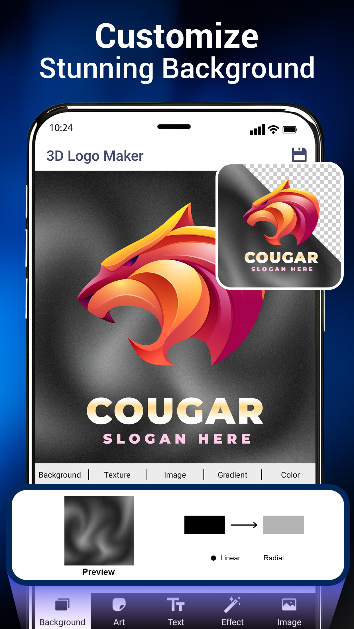 اسکرین شات 6 برنامه 3D Logo Maker and Logo Creator