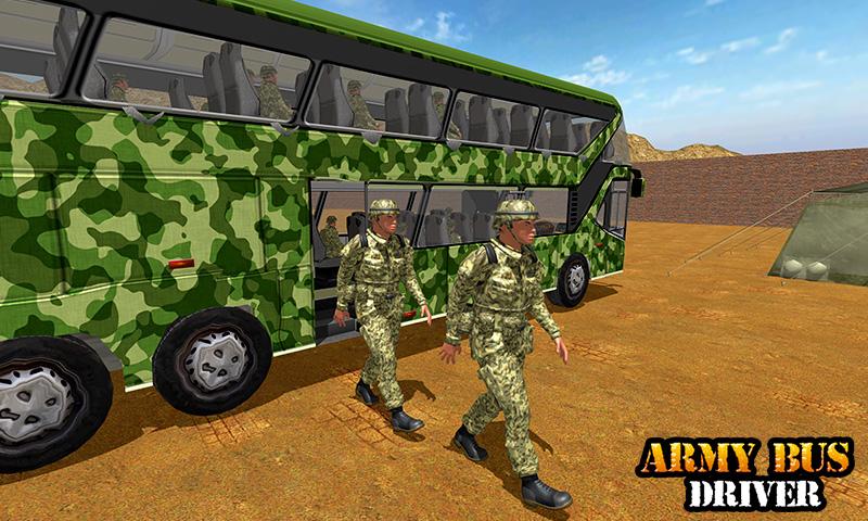 اسکرین شات 4 بازی Army Bus Transporter Coach Fun