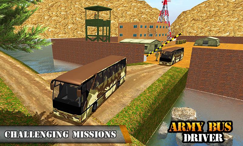 اسکرین شات 5 بازی Army Bus Transporter Coach Fun