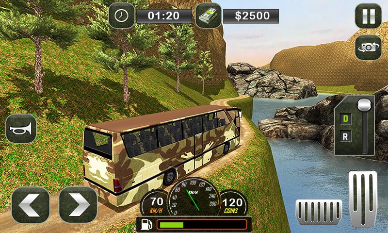 اسکرین شات 2 بازی Army Bus Transporter Coach Fun