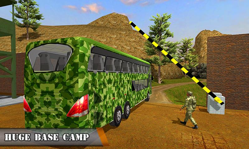 اسکرین شات 6 بازی Army Bus Transporter Coach Fun