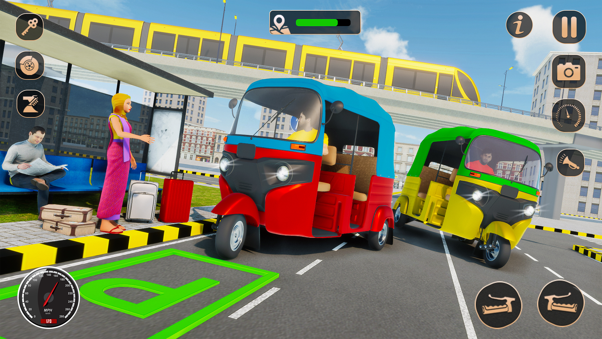 اسکرین شات 5 بازی Tuk Tuk Auto Rickshaw Driver3d