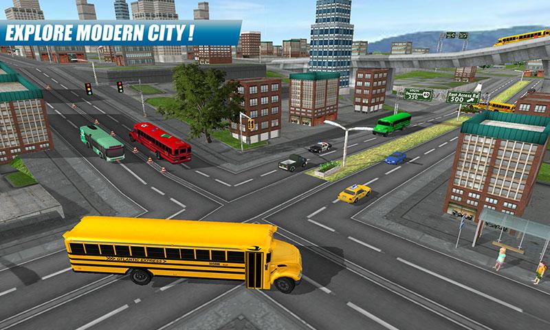 اسکرین شات 3 بازی School Bus Driving Game