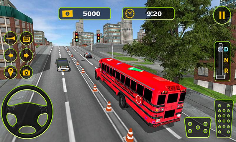 اسکرین شات 6 بازی School Bus Driving Game