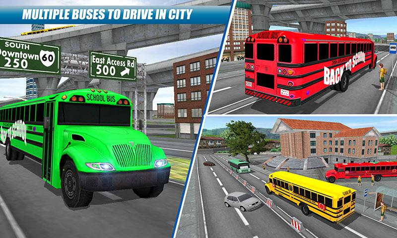 اسکرین شات 4 بازی School Bus Driving Game