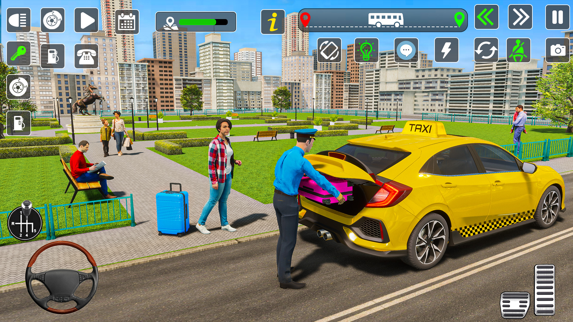 اسکرین شات 2 بازی USA City Taxi Driver Mania Fun
