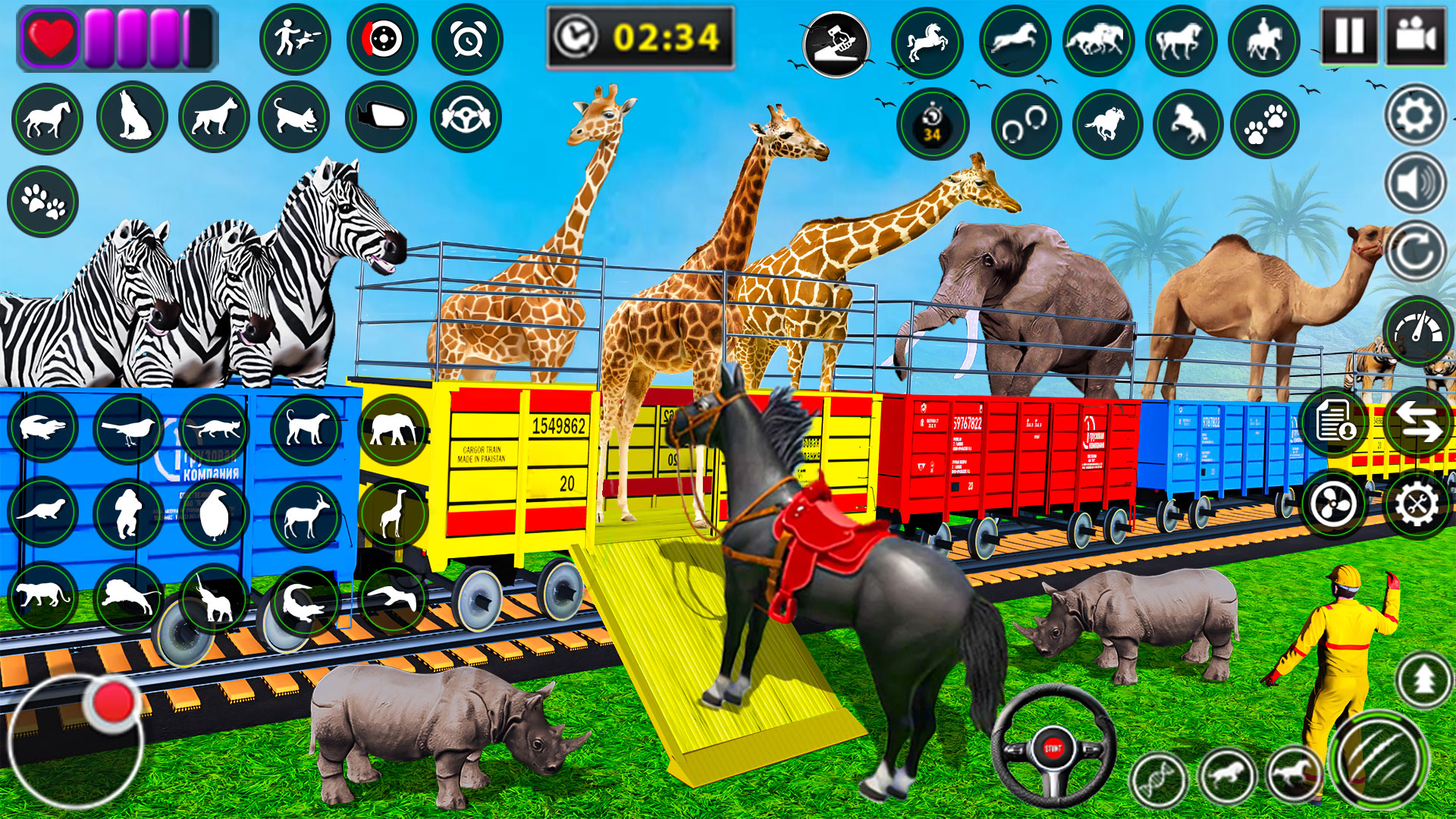 اسکرین شات برنامه Wild Animal Transporter Truck 3