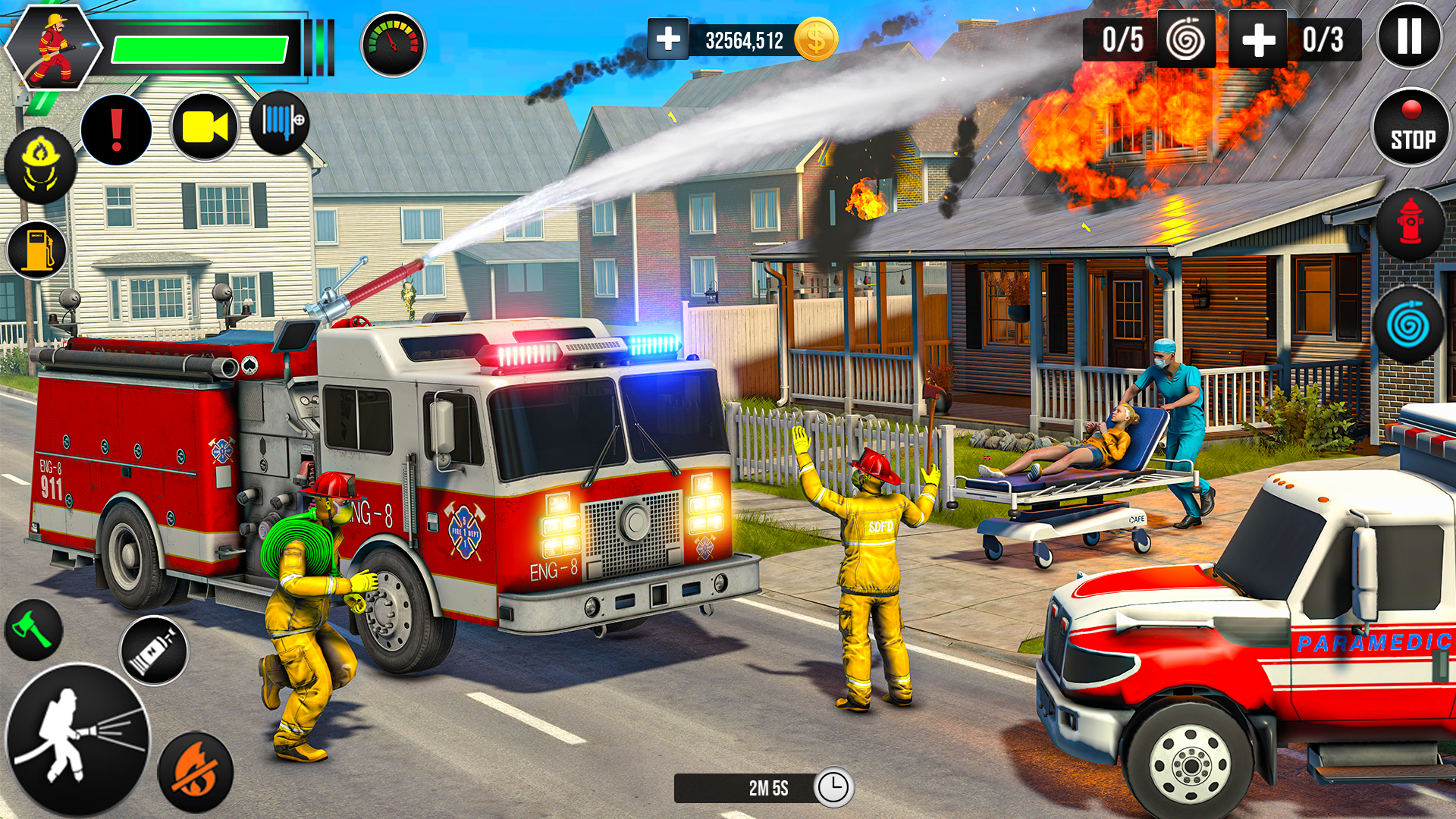 اسکرین شات 7 بازی Firefighter: FireTruck Games