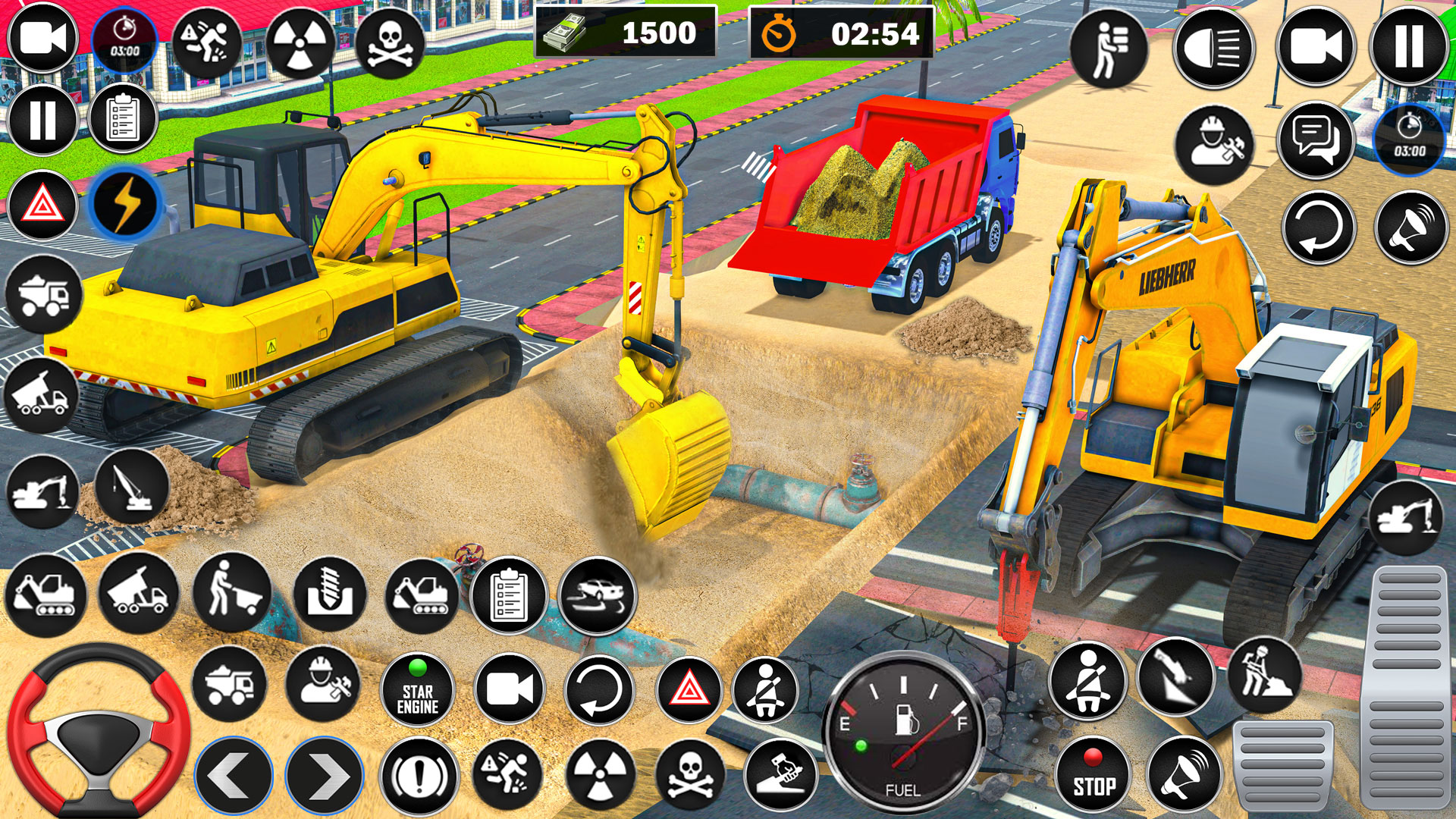 اسکرین شات 3 برنامه Heavy Drill Excavator Games
