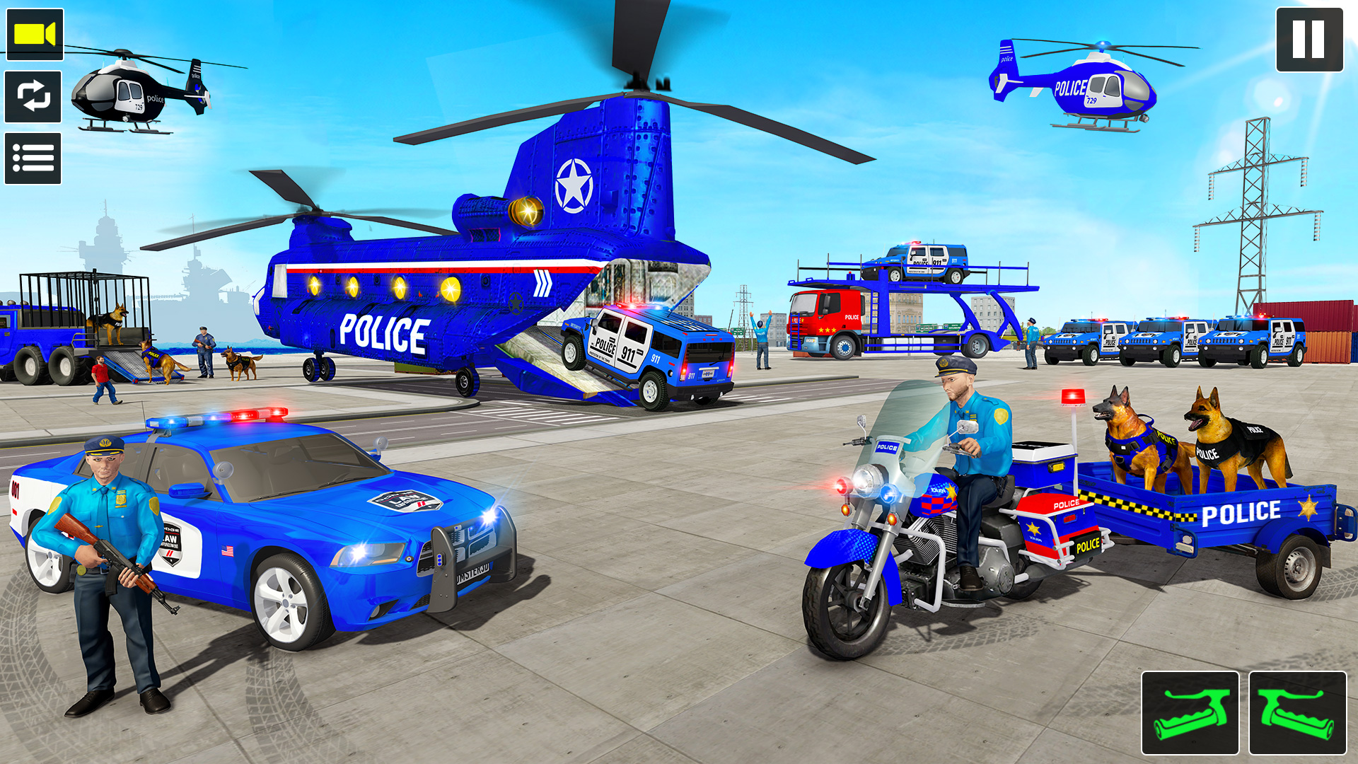 اسکرین شات 4 برنامه Police Dog Transporter Truck