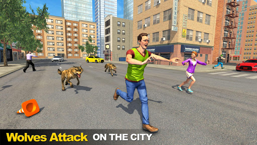 اسکرین شات 2 بازی Police Dog VS Wild Wolf Attack Survival City
