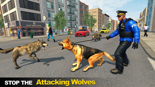 اسکرین شات 5 بازی Police Dog VS Wild Wolf Attack Survival City
