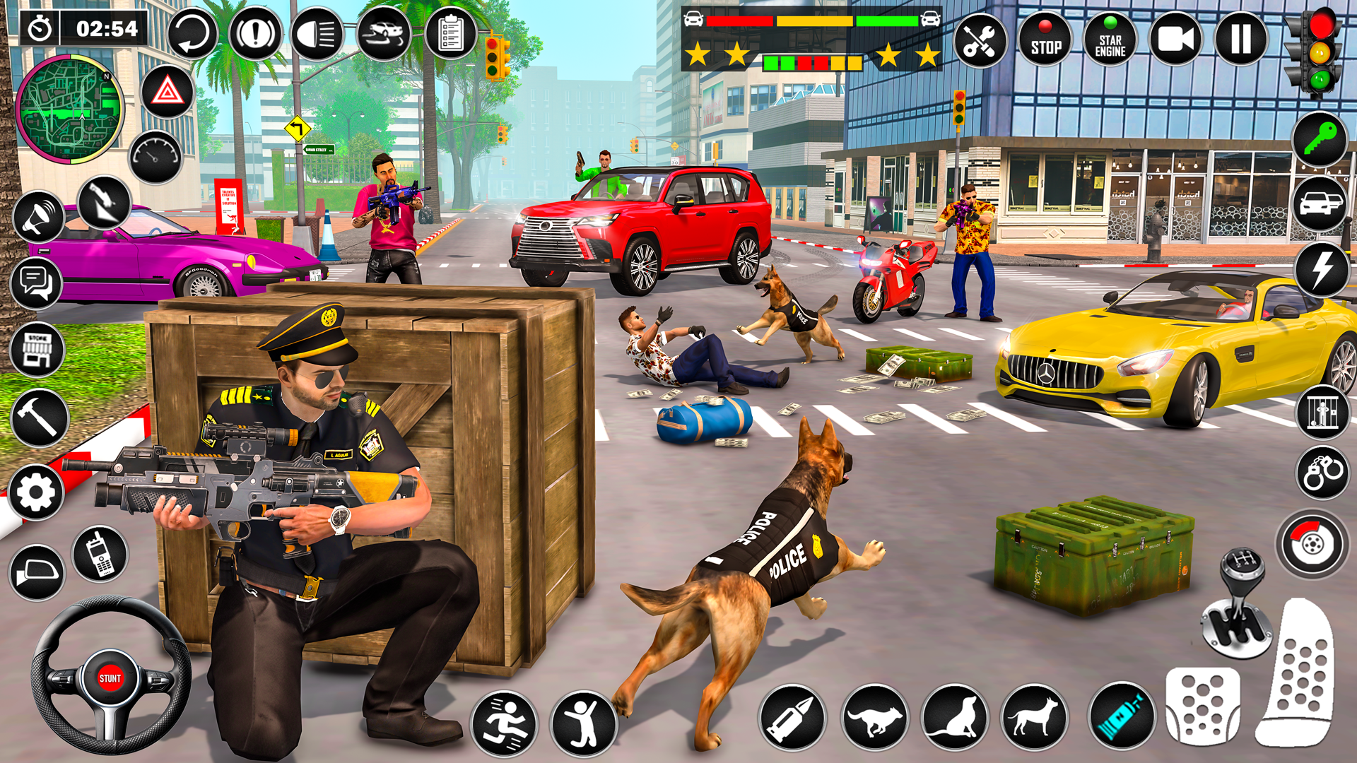 اسکرین شات 4 بازی Police Dog Crime Chase Game 3D