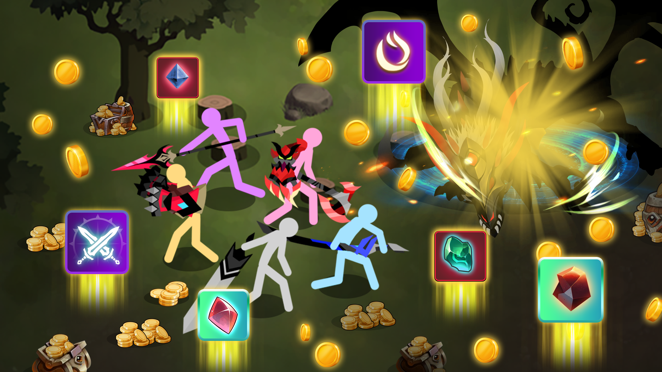اسکرین شات 8 بازی Stickman Dungeon: Idle RPG War